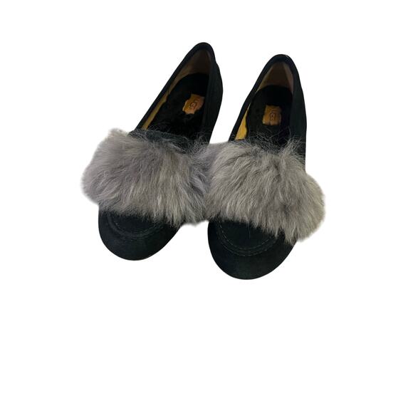 UGG California Loafer Kaley‎ Wisp TS Black/Gray Slipper Women’s 8, Cozy Fairy - Picture 1 of 12